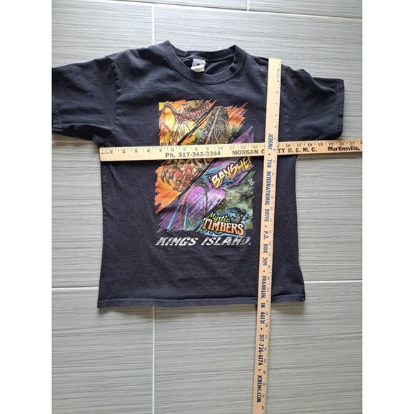 Kings Island Roller Coaster Graphic T-Shirt  Cedar Fair Youth Medium Collectible - Picture 8 of 9
